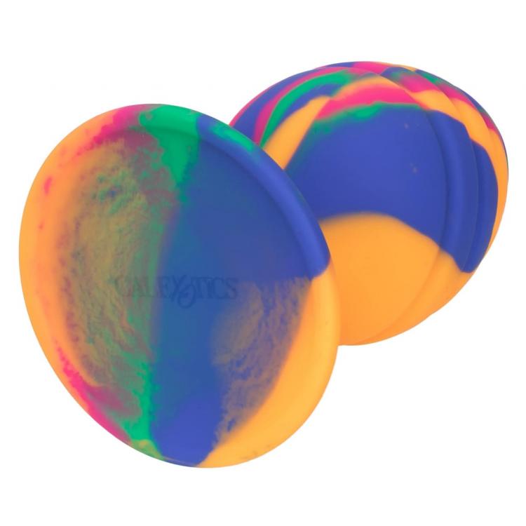 Анальная пробка Calexotics Cheeky Tie-Dye M, разноцветная SE-0439-05-3 - California Exotic Novelties - Анальные пробки - Купить