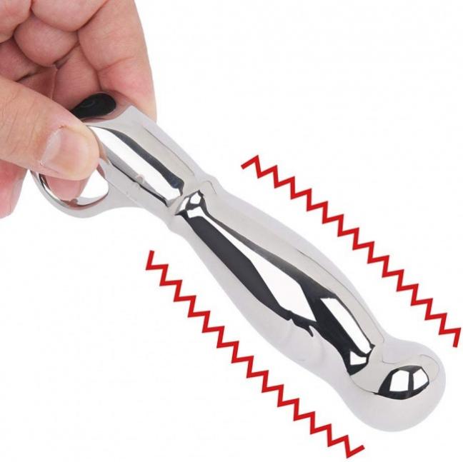 Вибростимулятор для простаты и точки G Nexus Fortis, серебристый FOR001 - Nexus - Классические вибраторы - Купить