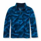 Boys Long Sleeve Printed Fleece Half-Zip Pullover