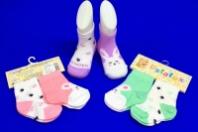 6 ПАР - ЮстаТекс носки детские 3с206 на ДЕВОЧЕК `Разноцветные ножки`