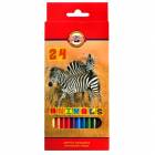 KOH-I-NOOR 3554 (24) Набор цветных карандашей "Животные", 24