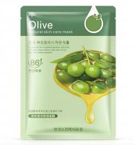 Питательная и увлажняющая тканевая маска для лица Olive
