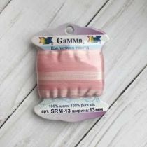 SRM-13 Лента декоративная "Gamma" шелковая M028 гр. розовый/