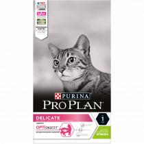 Pro Plan для кошек с чувствительным пищеварением и привередливых к еде с ягненком, (1,5 кг)