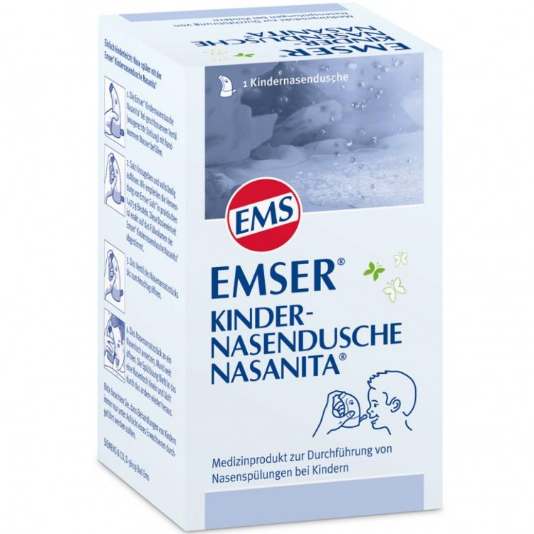 (Емсер) Kinder-Nasendusche Nasanita 1 шт Детский назальный душ для промыван...