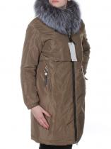V-1032 Пальто женское с натуральным мехом Vomilov