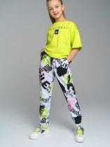 Разноцветные брюки для девочки PlayToday Tween 12321533