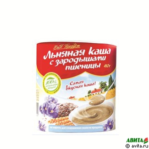 Каша льняная с зародышами пшеницы ароматы жизни