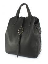 Рюкзак жен искусственная кожа ADEL-280, 3отдел, формат А 4, черный фло