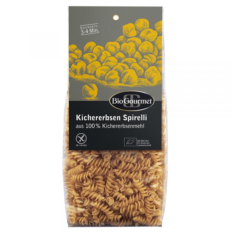 Веган без глютена. BIOGOURMET макароны Kichererbsen Spirelli из нута без глютена, 250 г. Фирмы нута без глютена. BIOGOURMET официальный сайт.