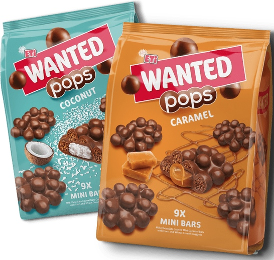 Батончик eti wanted Pops карамель