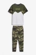 Camouflage Colourblock Jogger And T-Shirt Set (3-16yrs)