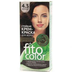 Стойкая крем-краска для волос fitocolor 115 мл тон горький шоколад