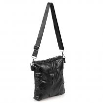 Женская дутая стеганная сумка-планшет через плечо 2315 Блек