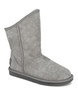 Laser Gray Cosy Short Leather Boot - Women