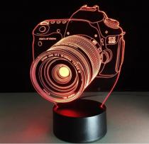 3D ночник светильник ,7 цветов подсветки,пульт управления, "Фотоа