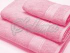 набор махровых полотенец 3 шт светло-розовый