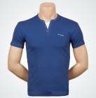 Классическая футболка стрейч (5078) темно-синий