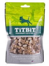 TiTBiT Косточки мясные для собак с индейкой и творогом