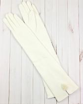 Перчатки женские трикотажные удлиненные, 47 см