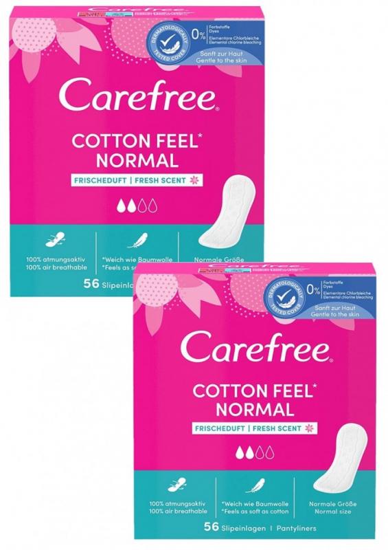 Carefree Cotton feel normal. Ежедневные прокладки. Carefree Cotton feel normal 2. Прокладки ке Кефри.