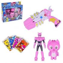 Набор игрушек воины из будущего розовый 30x26x6см