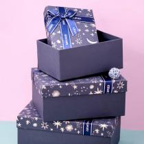 Набор подарочных коробок 3в1 Starlight Night 19.5*13.5*8.5-22.5*17*10-