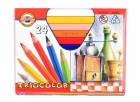 KOH-I-NOOR 3154 (24) Набор трехгранных  цветных карандашей "Trioc