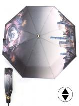 Зонт женский ТриСлона-L 3850 С, R=58см, суперавт; 8спиц, 3слож, набивн