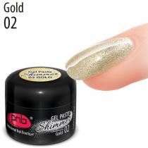 Гель-паста «Shimmer» PNB 02 Золото 5 мл 5402