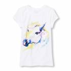 Girls Short Sleeve Watercolor Horse Graphic Tee