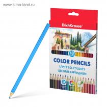 Цветные карандаши шестигранные ErichKrause, 18 цветов