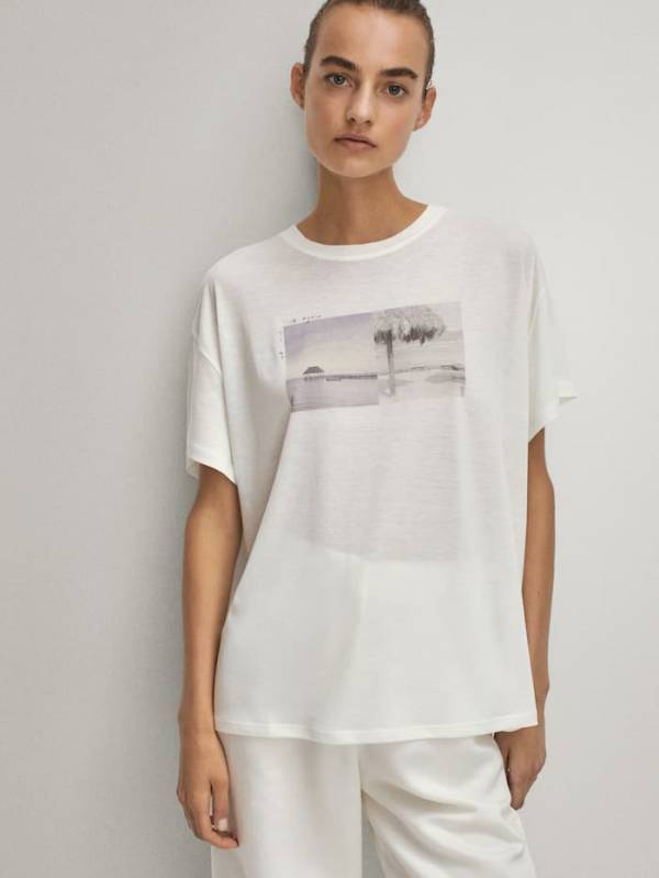 959 uah. Massimo Dutti футболка женская. Лиоцелл футболки