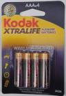 Батарейка Kodak LR03 XTRALIFE BL4 (40)