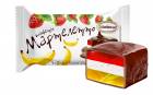 ПРИСТРОЙ - 1кг. конфеты &quot;Мартелетто&quot;со вкусом Клубника-Банан (цена за 1 кг) в йогурт.глазури