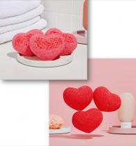 Бурлящие сердечки для ванны (примерный вес сердечка 120г)