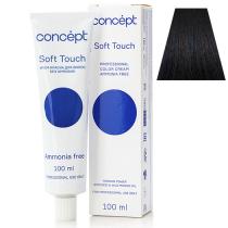 Крем-краска для волос без аммиака 2.86 черный жемчуг Soft Touch Concep