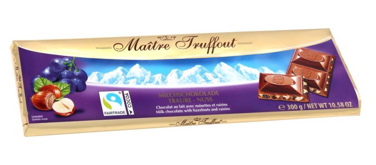 Шоколад Maitre Truffout Maitre Truffou choc´n Rice молочный с воздушным рисом