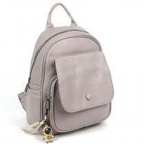 Женский рюкзак из эко кожи Z166-19 Светло-Серый