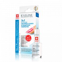 EVELINE Nail Therapy 3в1 60 секунд Экспресс-сушка и защитное покрытие 