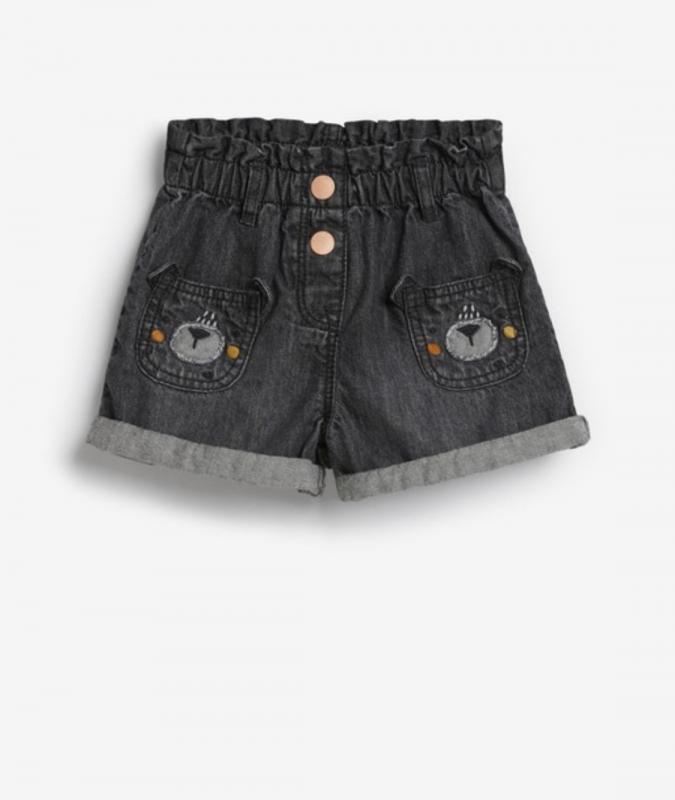 Denim Grey Character Pocket Pull-On Shorts (3mths-7yrs)