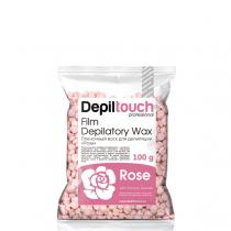 Depiltouch Натуральный пленочный воск Rose с ароматом розы 100 г 87110
