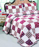 Glory Home Designs Burgundy Jasmine Reversible Quilt Set