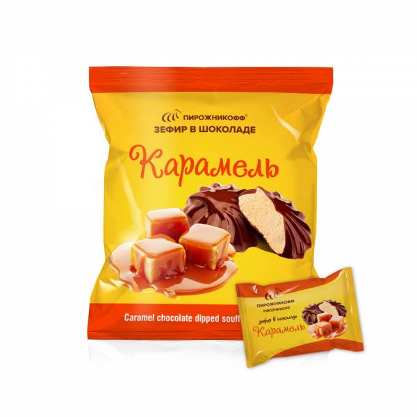 Шоколад зефир Карамельный