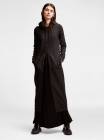 DKNY Pure Hoodie Dress, BLACK, large DKNY PURE HOODIE DRESS