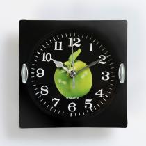 Часы настенные, серия: Кухня, "Яблоко", плавный ход, 15 х 15