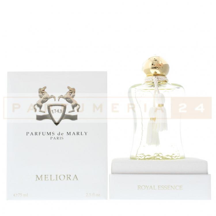 Де марли мелиора. Мелиора Парфюм де Марли. Marly Meliora Парфюм. Parfums de Marly Meliora жен парфюмерная вода 75мл. Парфюм де Марли упаковка.