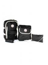 Комплект MF-5033 (рюкзак+2шт сумки+пенал) 2отд, 5внеш+1внут/карм, черн
