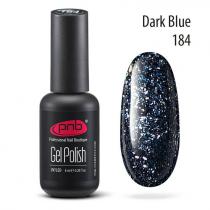 Гель-лак глиттерный PNB 184 Dark Blue темно-синий 8 мл 1184