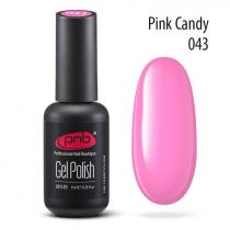 Гель-лак PNB 043 Pink Candy розовый 8 мл 1043